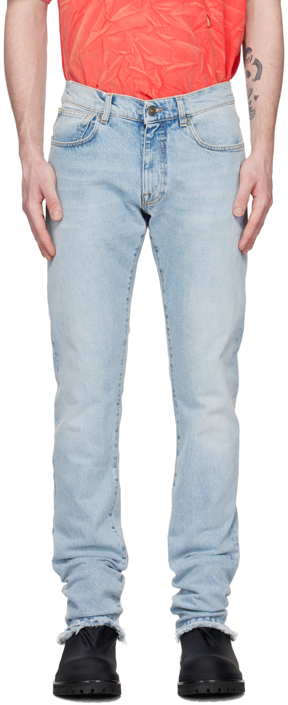 424 Blue Slim-fit Jeans In Light Indigo