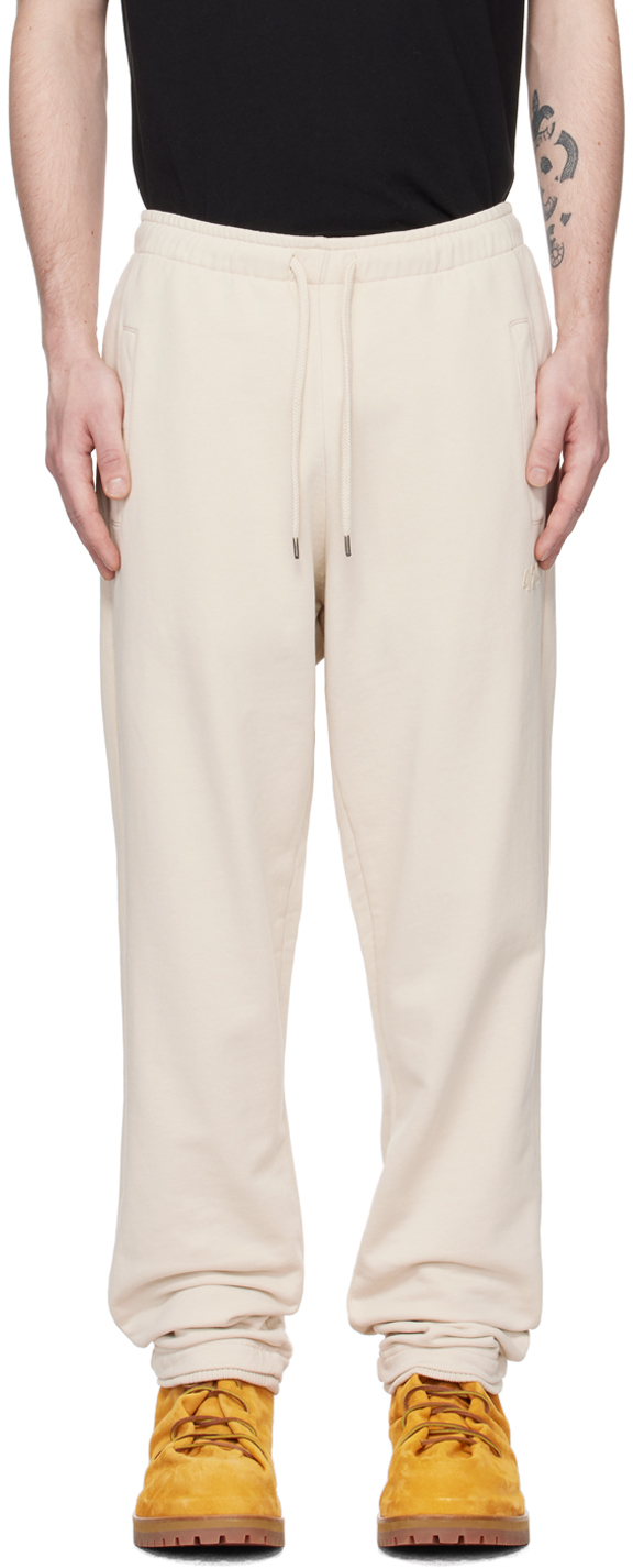 424 Off-white Drawstring Sweatpants In Cream