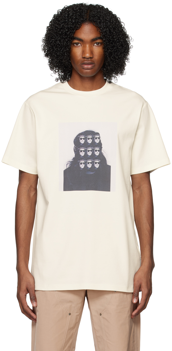 424: White Graphic T-Shirt | SSENSE