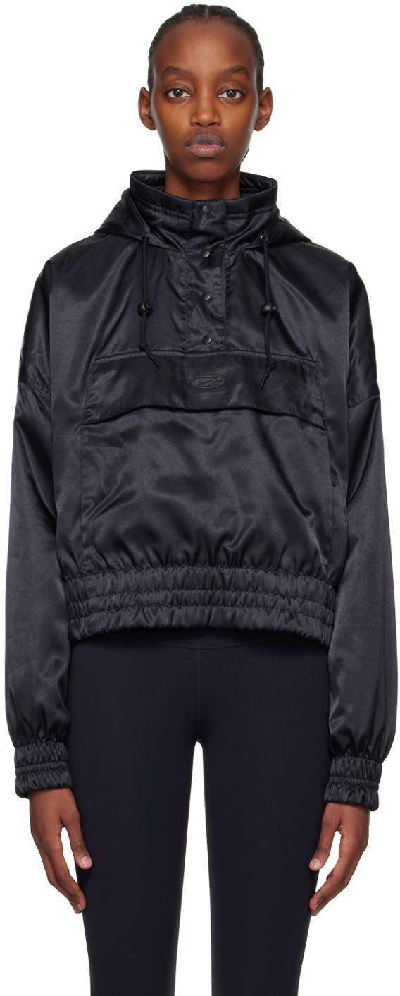 Nike Black Circa 96 Jacket In Black/dk Smoke Grey