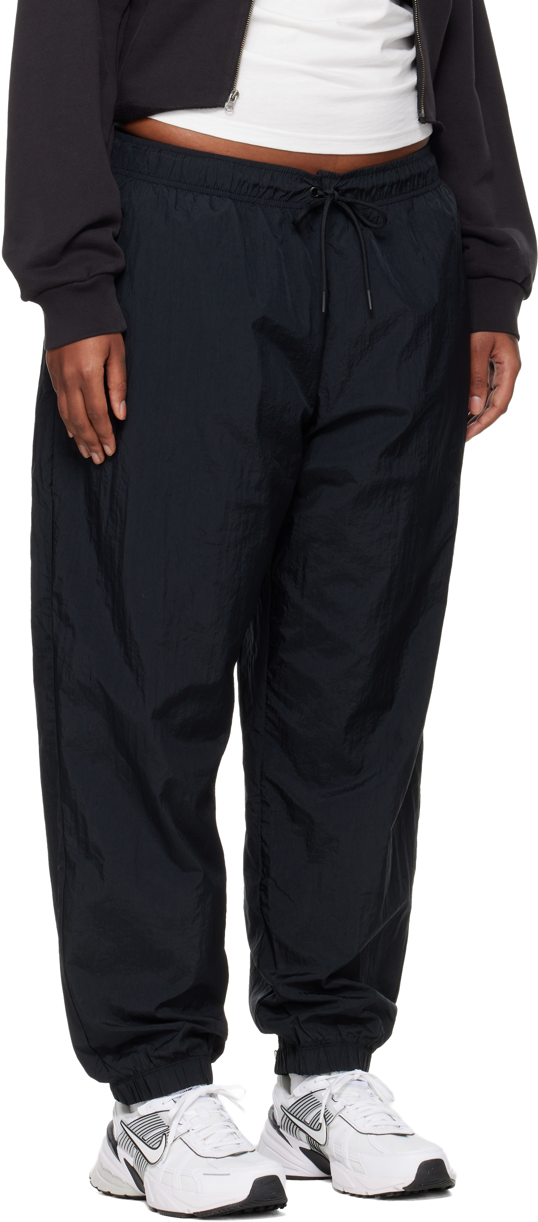 Nike Black Sportswear Essential Lounge Pants In Blue
