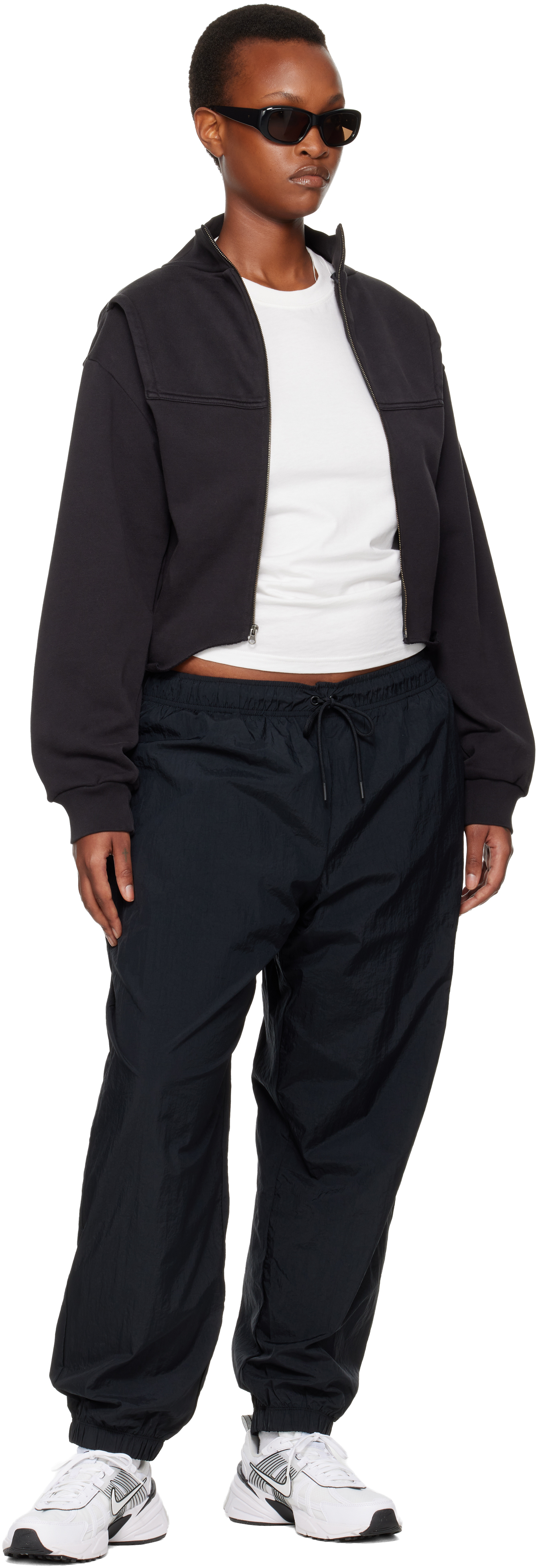 Nike Black Sportswear Essential Lounge Pants In Blue