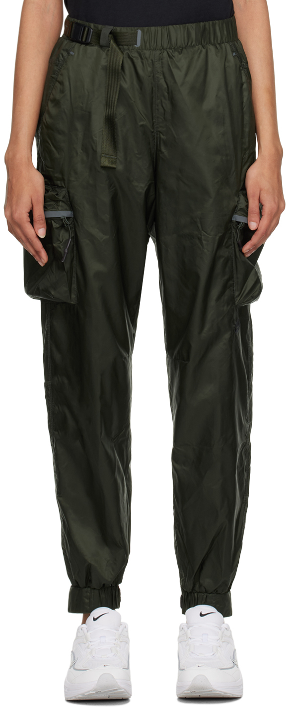 Nike Green Sportswear Repel Tech Pack Trousers In Sequoia/iron Grey/bl