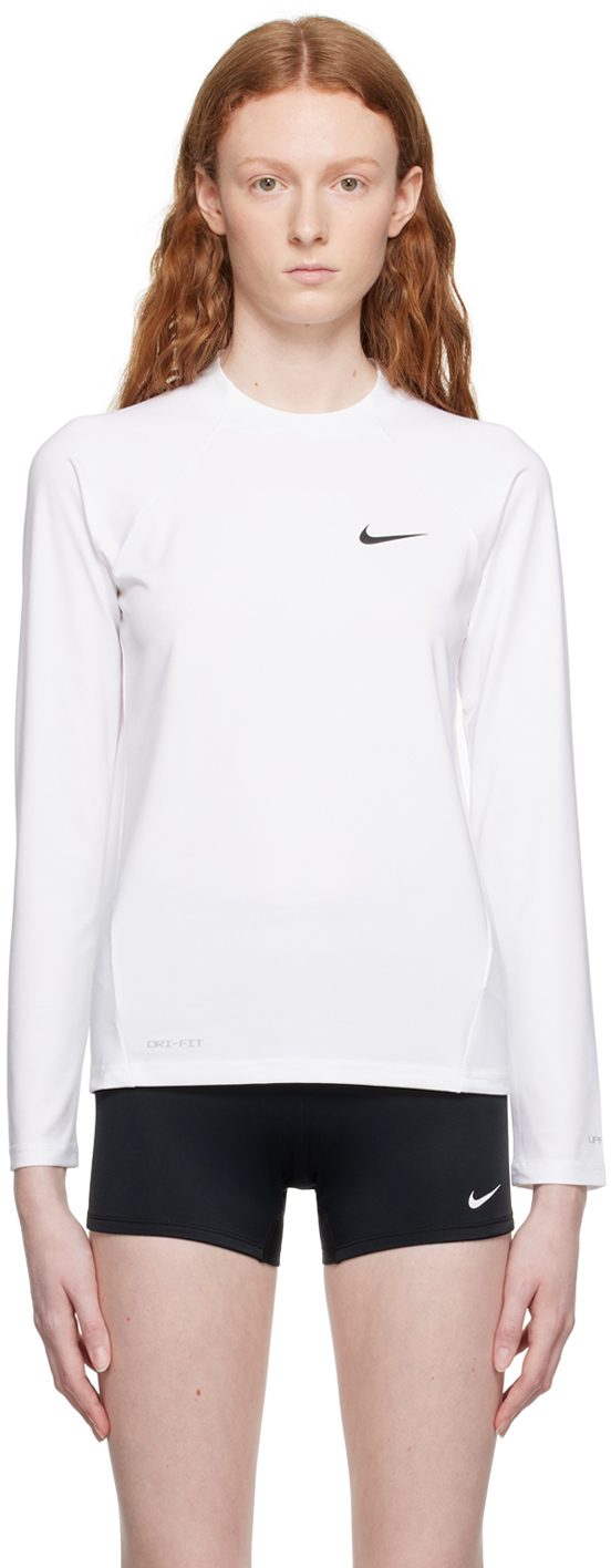NIKE WHITE HYDROGUARD COVER UP