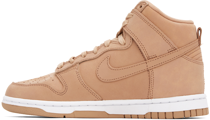 Nike Dunk High Premium Sneakers In Vachetta Tan/vachett