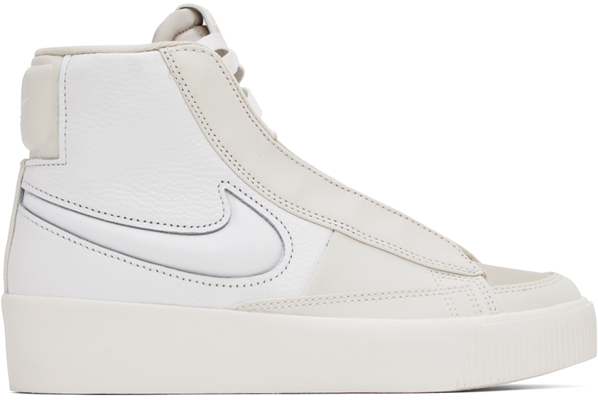 Off-White & White Blazer Mid Victory Mid Sneakers by Nike on Sale