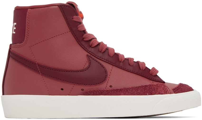 Shop Nike Red Blazer '77 Vintage Mid Sneakers In Canyon Rust/team Red