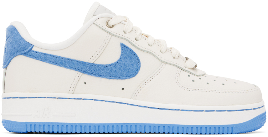 NIKE WHITE & BLUE AIR FORCE 1 LXX SNEAKERS