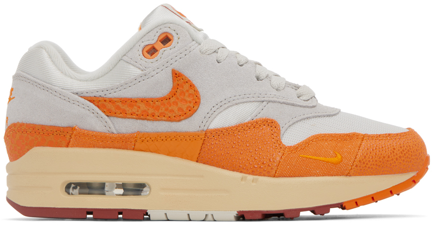 Nike Orange & Gray Air Max 1 Sneakers