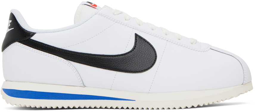 Nike White Cortez Sneakers In White/black-lt Photo