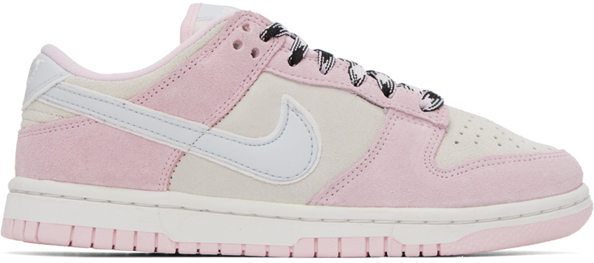 Nike: Pink & White Dunk Low LX Sneakers | SSENSE