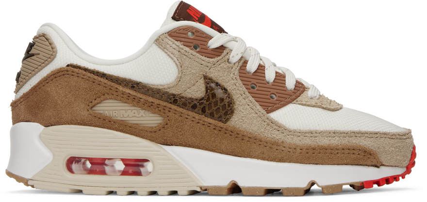 Nike: Brown & Off-White Air Max 90 Sneakers | SSENSE Canada