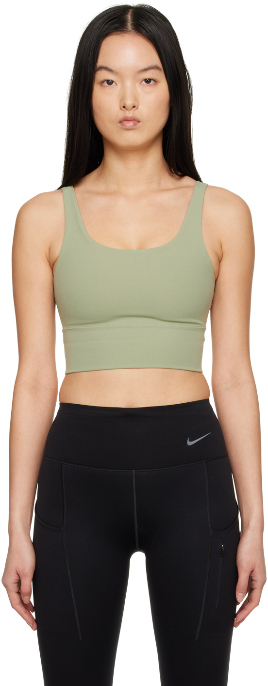 Nike: Green Alate Bra