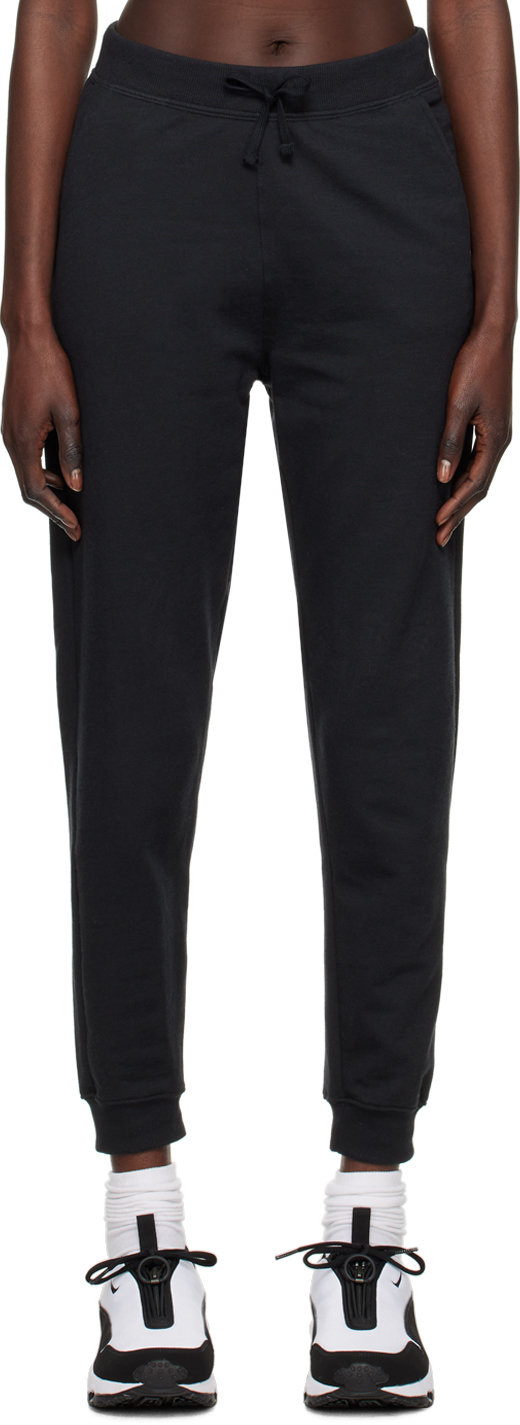 Nike Black Yoga Luxe 7/8 Pants In Black/iron Grey
