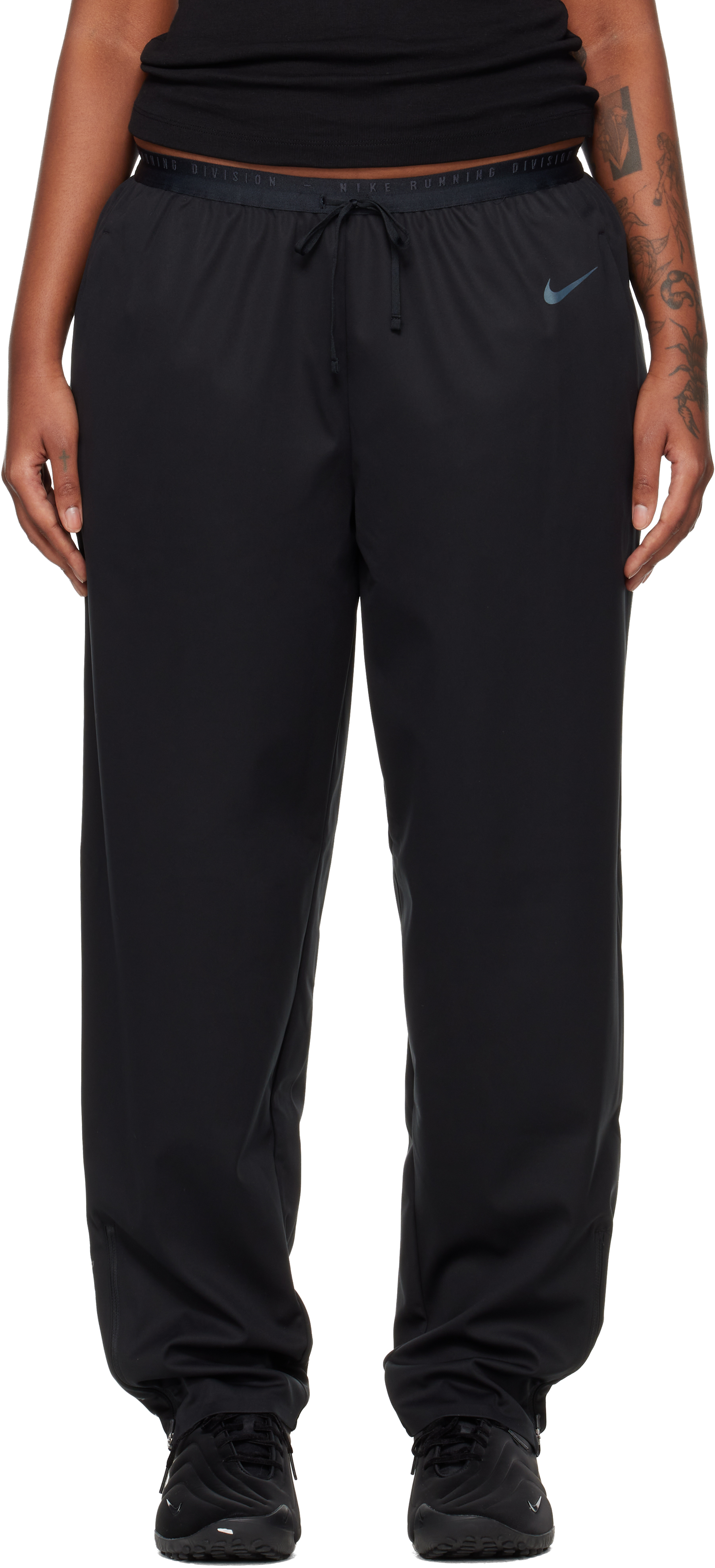 Nike Black Storm-fit Run Division Sport Pants In Black
