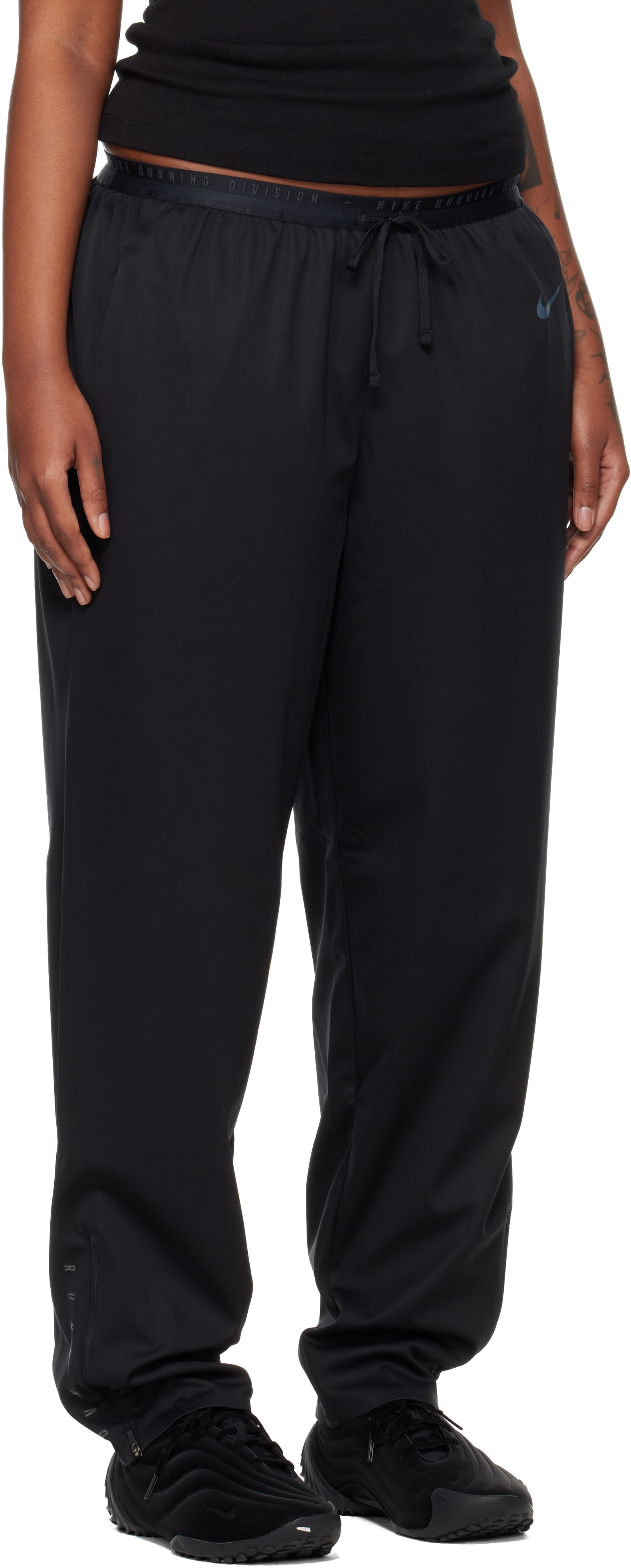 Nike Black Storm-fit Run Division Sport Pants In Black