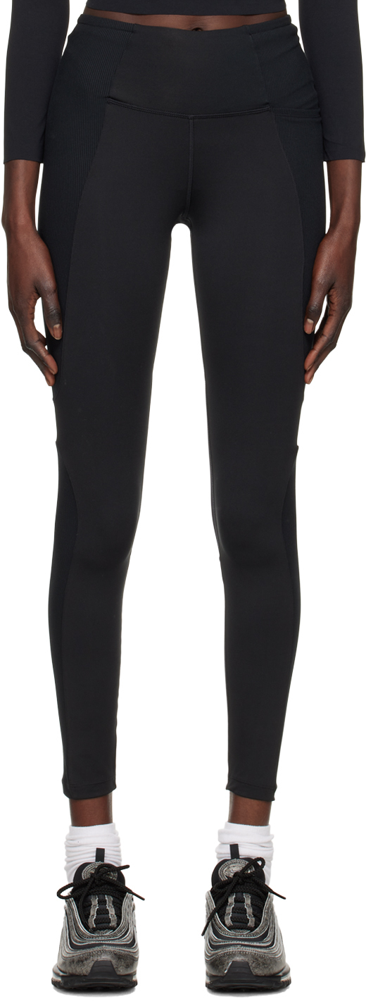 Shop Nike Black Air Fast 7/8 Leggings In Black/black/reflecti
