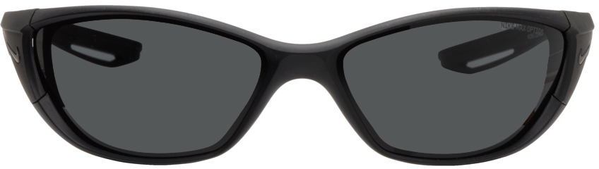 Nike Black Zone Dz7356 Sunglasses In Matte Black/dark Gre