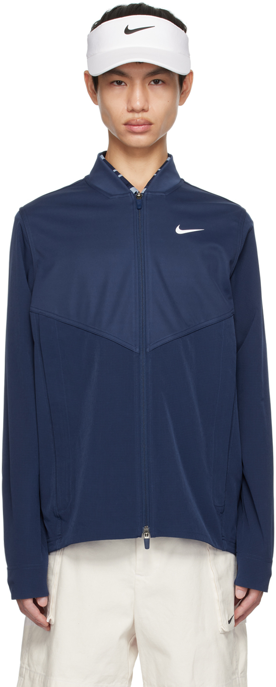 Nike Navy Packable Jacket In Midnight Navy/midnig