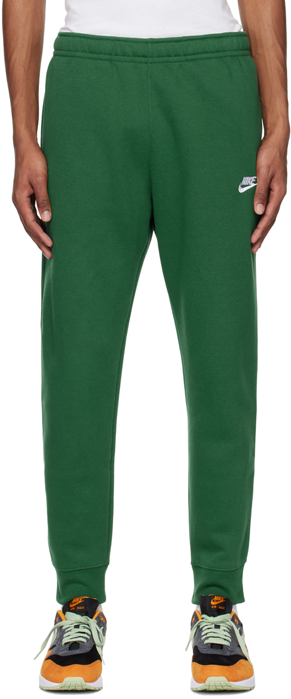 Shop Nike Green Sportswear Club Sweatpants In Gorge Green/gorge Gr