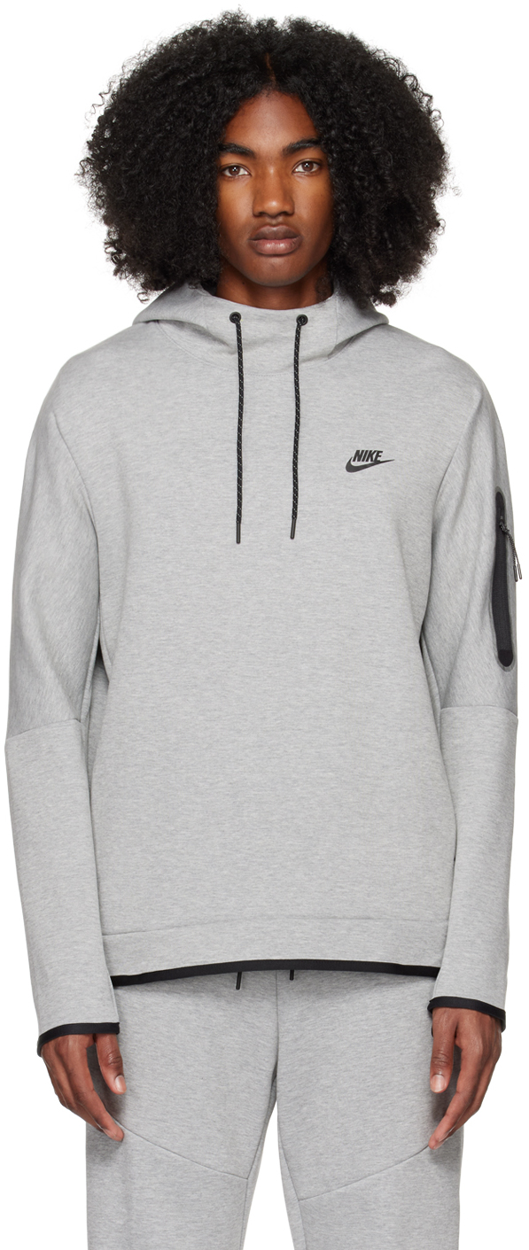 Gray Sportswear Tech Fleece Hoodie by Nike on Sale
