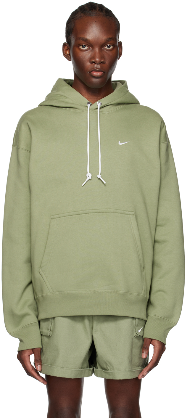 Green Embroidered Hoodie