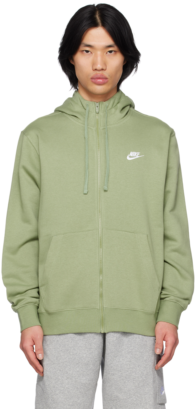 Nike: Green Zip Hoodie | SSENSE