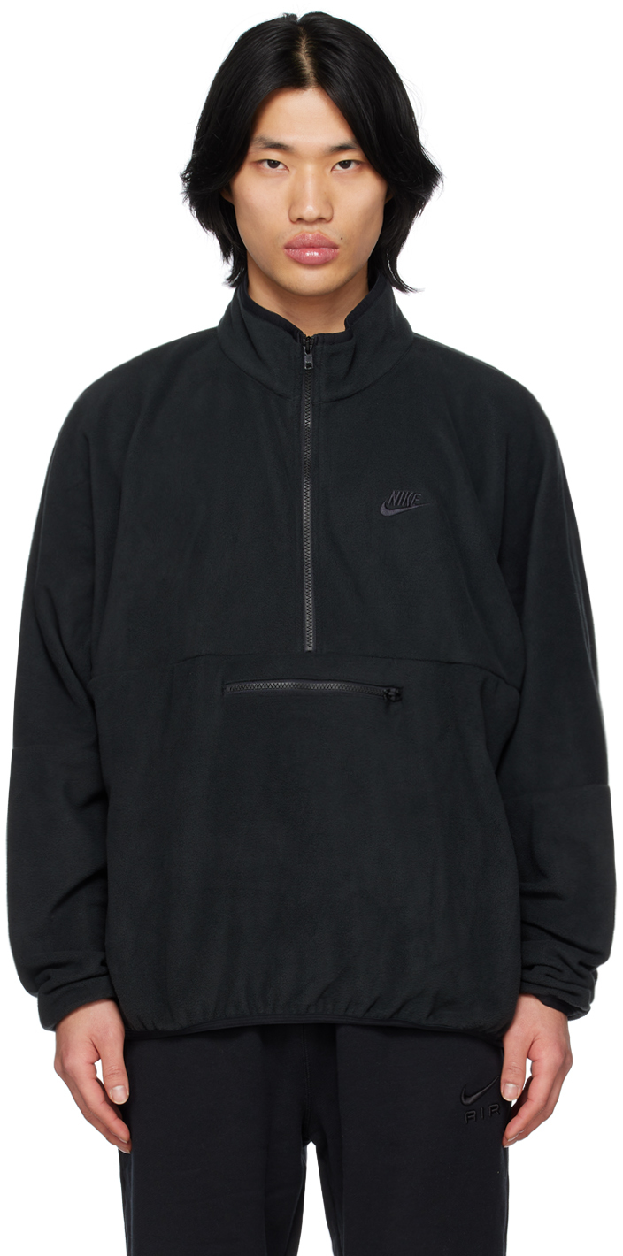 Black Half-Zip Sweater by Nike Sale