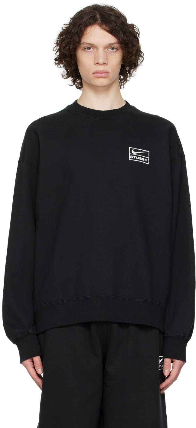 Nike: Black Stüssy Edition Sweatshirt | SSENSE