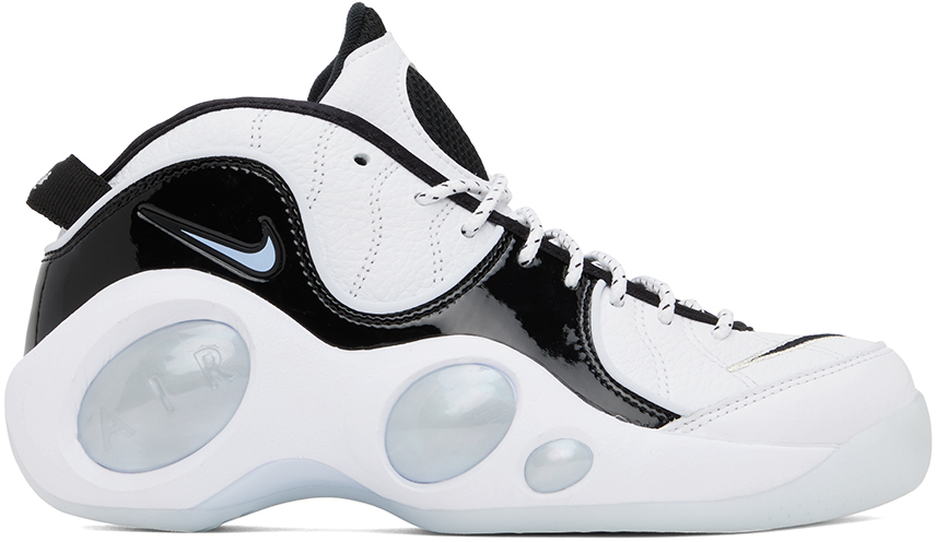 Nike Air Zoom Flight 95 Basketball Sneaker In White/black/grey