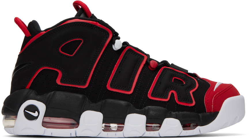 NIKE BLACK AIR MORE UPTEMPO '96 SNEAKERS