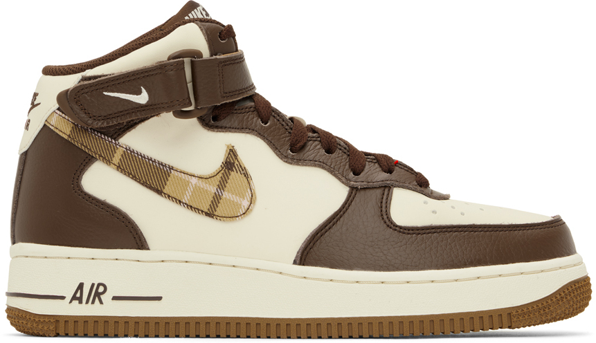 Nike Brown Air Force 1 '07 Lx Sneakers In Pale Ivory/cacao Wow