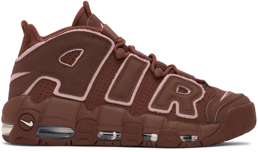 Nike Air More Uptempo  96 Sneakers Dark Pony / Soft Pink In Multicolor