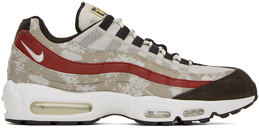Nike Off-White & Brown Air Max 95 Sneakers