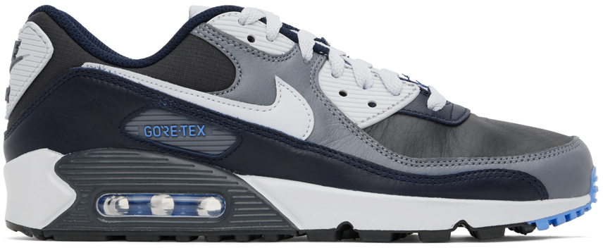 Nike Black & Gray Air Max 90 Gtx Sneakers In Anthracite/pure Plat