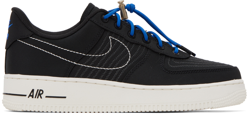 Nike Black Air Force 1 Lv8 Sneakers In Black/sail-black-ant