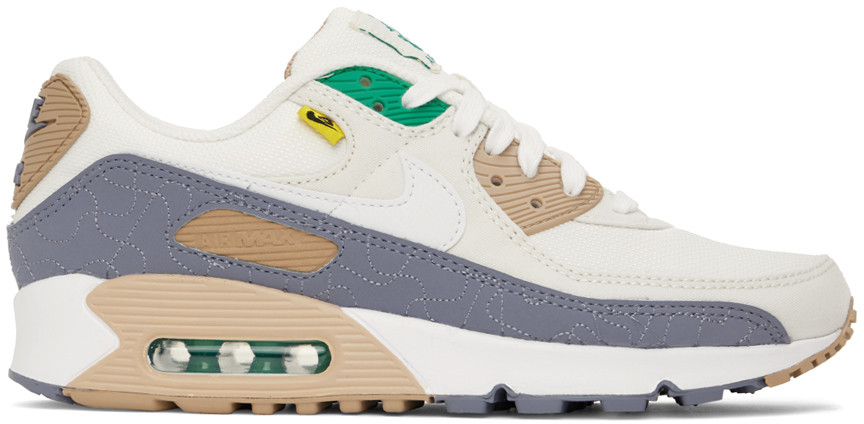 Off-White & Beige Air Max 90 SE Sneakers by Nike on Sale