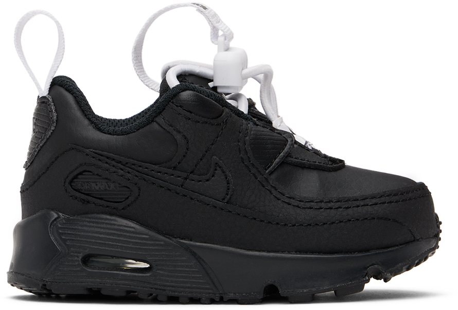 Nike Baby Black Air Max 90 Toggle Se Sneakers In Black/black-white-bl