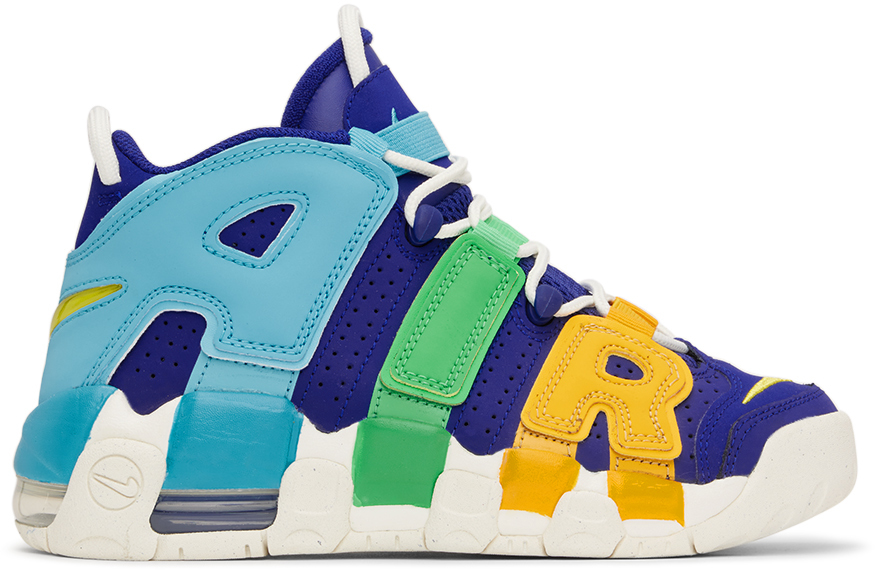 Nike Babies' Kids Blue Air More Uptempo Big Kids Sneakers