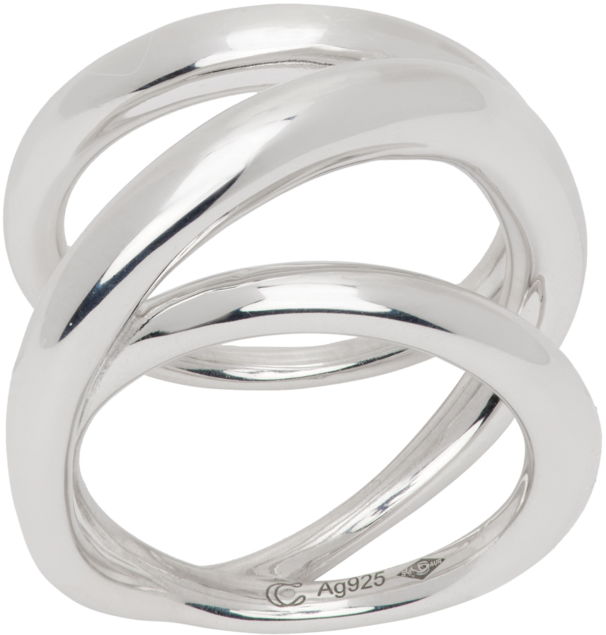 C. Chesnais Silver Triplet Ring