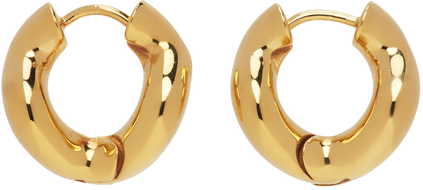 C. Chesnais Gold Petit Wave Earrings