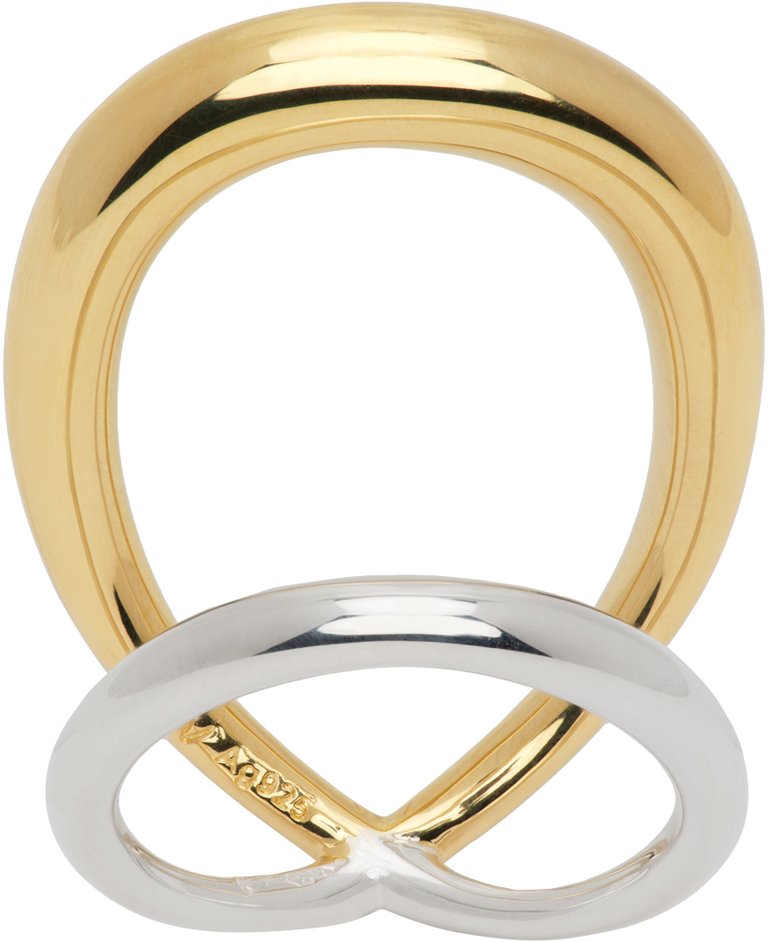 C.CHESNAIS GOLD & SILVER IVY SURMA RING