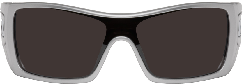 Oakley: Silver Batwolf Sunglassees | SSENSE Canada