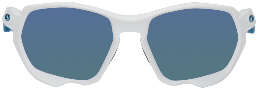 Oakley: White Plazma Sunglasses | SSENSE