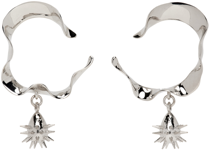 HUGO KREIT Silver Mini Swell Earrings