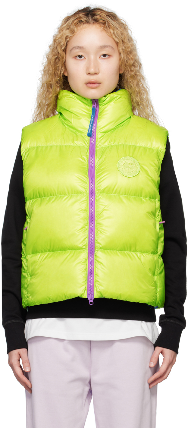 Canada Goose Paola Pivi Atwood Sleeveless Puffer Jacket In Neon Green