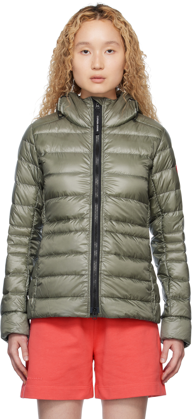 Canada Goose Cypress Hooded Quilted Recycled-ripstop Down Jacket In Sage