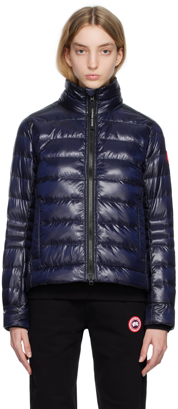 Canada Goose: Navy Cypress Down Jacket | SSENSE