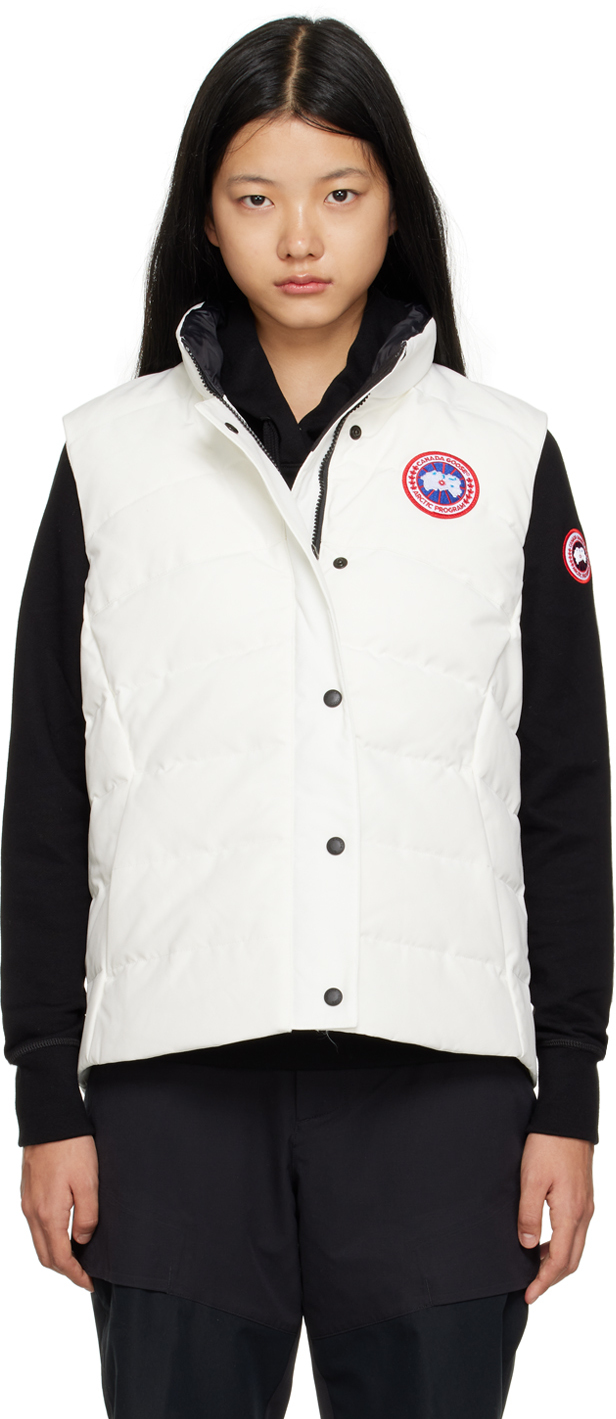 Canada Goose White Freestyle Vest