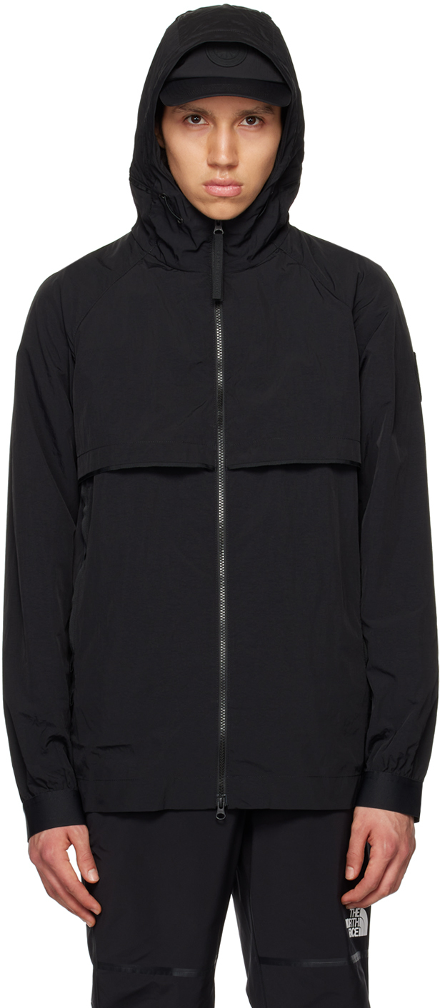 Black Faber Wind Hoody Jacket by Canada Goose on Sale